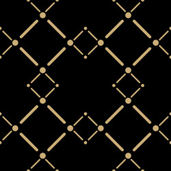 Golden line pattern on dark background vector