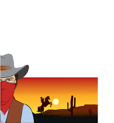 Texas state map with flag and cowboy hat Vector Image