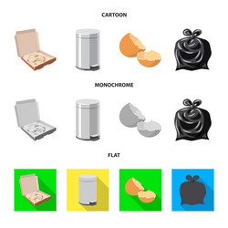 design of dump and sort logo set vector image
