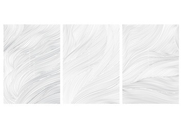 abstract art template with curve pattern hand vector image
