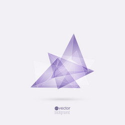 abstract background with triangles and geometric vector image
