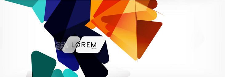 mosaic triangular low poly style abstract vector image