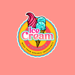 Ice Cream Logo Concept vector