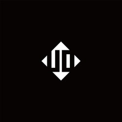 Du logo monogram design template Royalty Free Vector Image