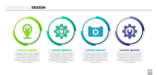 Set location with wrench spanner processor vector