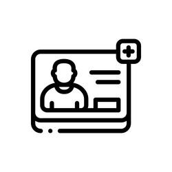 add user icon thin linear style design isolated vector image