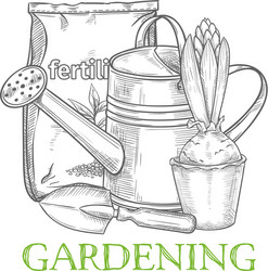 Garden set Royalty Free Vector Image - VectorStock