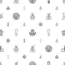 Problem icons pattern seamless white background vector