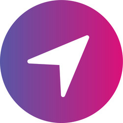 navigation icon isolated on background vector image