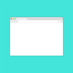 browser windowweb in flat style window vector image