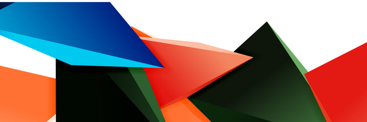 triangle mosaic abstract background 3d triangular vector image
