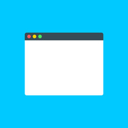 browser windowweb in flat style window vector image