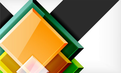 Colorful square and rectangle blocks background vector