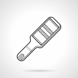 black line icon for positive pregnancy test vector