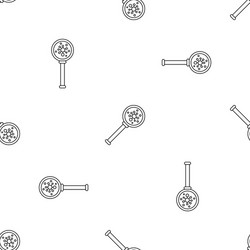 virus magnify glass pattern seamless vector