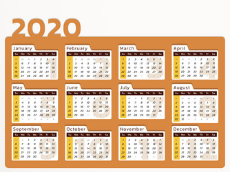 2021 year calendar vertical design Royalty Free Vector Image