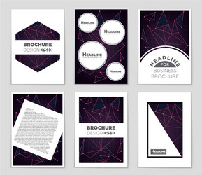 abstract layout background set for art vector image