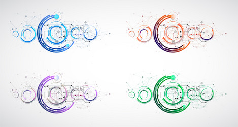 Abstract Tech Background - Plexus Effect vector image