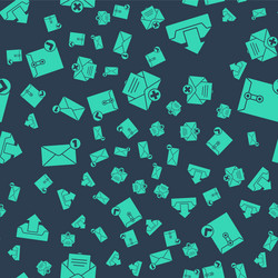 set delete envelope upload inbox vector image