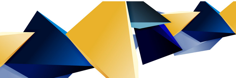 triangle mosaic abstract background 3d triangular vector image