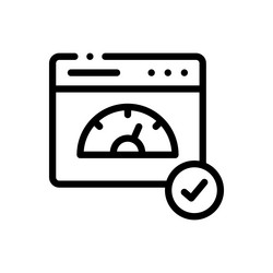 fasting icon thin linear style design isolated vector image