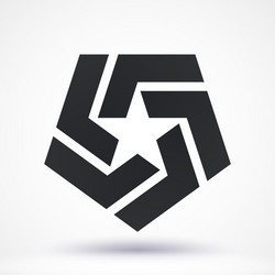 Abstract shape - star Royalty Free Vector Image