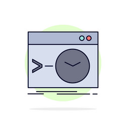admin command root software terminal flat color vector image
