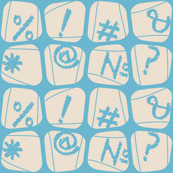 seamless background with punctuation marks vector image