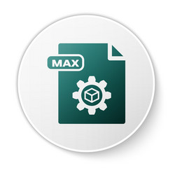 green max file document download button icon vector image