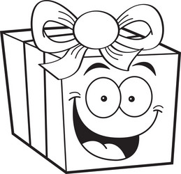 cartoon gift vector