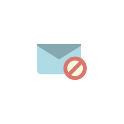 spam creative icon flat multicolored from seo vector