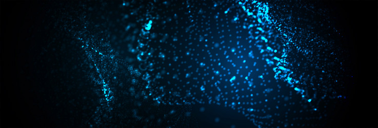 abstract background glowing particles dynamic flow vector image