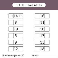 Fill in missing numbers before and after vector