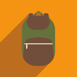 flat with shadow icon and mobile application vector image