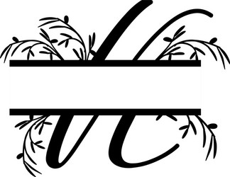 Blooming floral initial k monogram and logo Vector Image