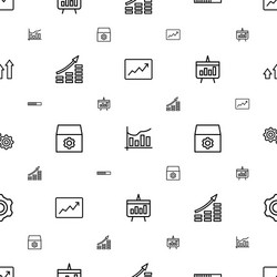 Progress icons pattern seamless white background vector