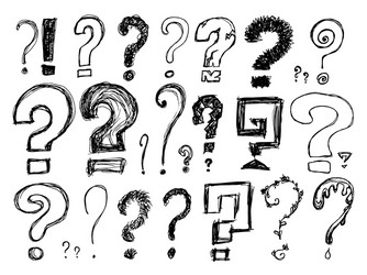 Set different question marks quest and inquire vector