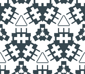 dark monochrome color angular abstract geometric vector image