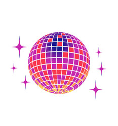 Retro disco ball concept Royalty Free Vector Image