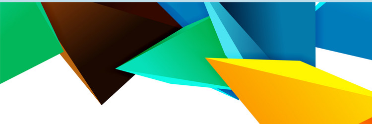 triangle mosaic abstract background 3d triangular vector image