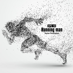 Dynamic Particle Combat Scene vector image