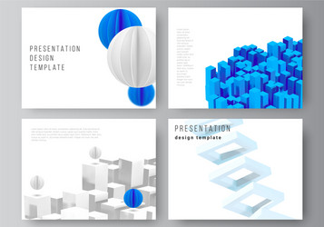 layout presentation slides design vector image