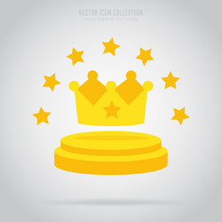 Collection of winner label sticker tags Royalty Free Vector