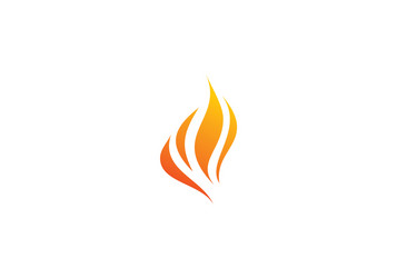 Abstract Fire Flame Logo Vector Image