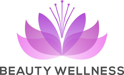 yoga logo beauty wellness simple minimalist vector