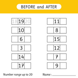 Fill in missing numbers before and after vector