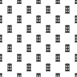 house with large windows pattern simple style vector image