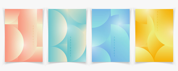 abstract gradient color style of colorful vector image