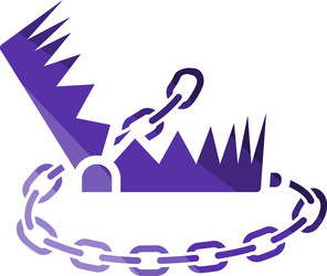 Sharp metal trap icon icon cartoon Royalty Free Vector Image