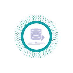 algorithm chart data diagram flow glyph icon vector image